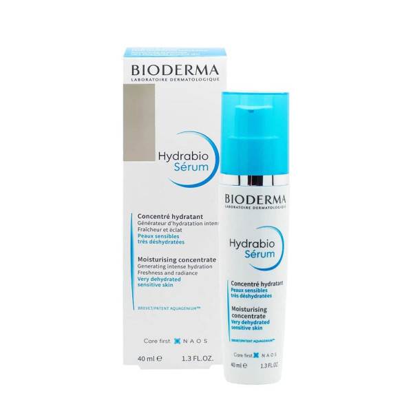 Bioderma Hydrabio Serum Mitrinošs koncentrāts Sensitive Very Dehydrated Skin intensīvi mitrinošs serums, 40 ml