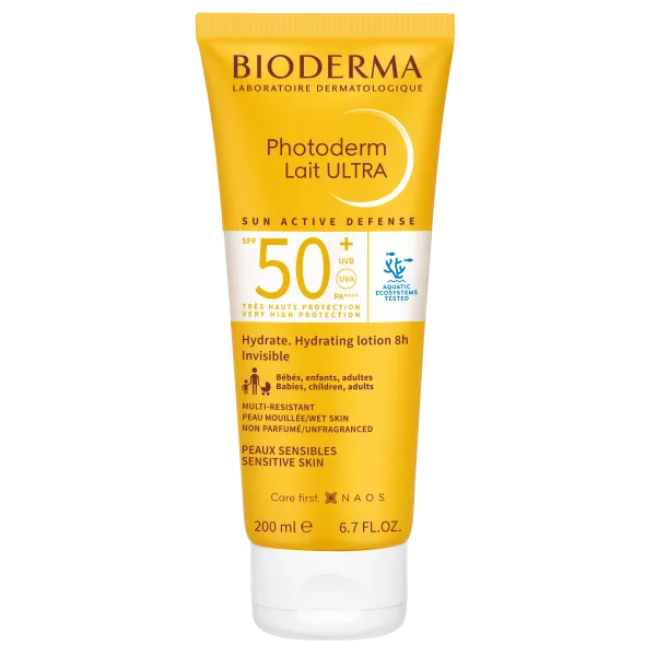 Bioderma Photoderm Lait Ultra Milk SPF 50 saules aizsargājošs ķermeņa losjons, 200 ml