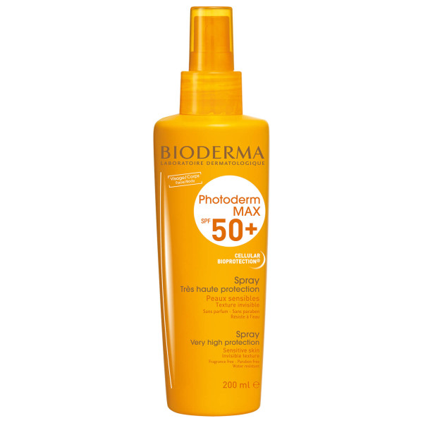 BIODERMA Photoderm Max Spray SPF50+ aizsargājošs aerosols no saules, 200 ml