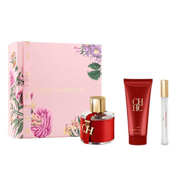 Carolina Herrera Ch komplekts sievietēm (EDT, 100 ml + ķermeņa losjons, 100 ml + EDT, 10 ml)