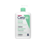 Cerave Foaming Cleansing Gel putojošs sejas un ķermeņa mazgāšanas līdzeklis normālai un taukainai ādai, 1000 ml