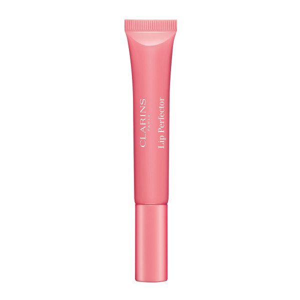 Clarins Lip Perfector Shimmer lūpu spīdums, tonis: 01 Rose Shimmer, 12 ml