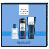 David Beckham Classic Blue komplekts vīriešiem (EDT, 50 ml + dušas želeja, 200 ml + dezodorants, 150 ml)