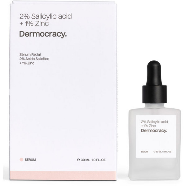 Dermocracy 2% salicilskābe + 1% cinka sejas serums, 30 ml