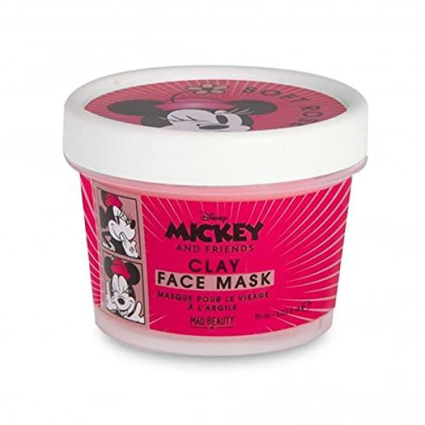 Disney Mad Beauty Mickey & Friends Clay Mask - Minnie Soft Rose sejas maska bērniem, 90 ml