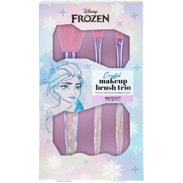 Disney Mad Crystal Beauty Frozen Make-Up Brush Trio grima otu komplekts bērniem, 3 gab.