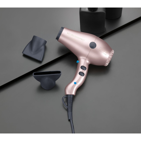 Diva Micro 5000 Millennial Pink Hair Dryer Millennial Pink matu žāvētājs, rozā krāsā