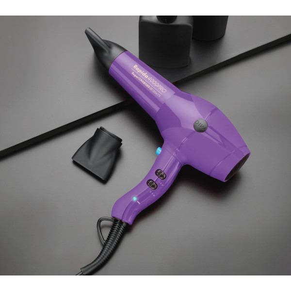 Diva Pro Styling Rapida 4000 Pro Hair Dryer Violets matu žāvētājs, purpursarkanā krāsā