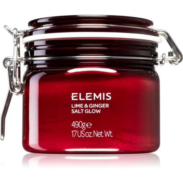 Elemis Exotic Lime & Ginger Salt Glow atsvaidzinošs ķermeņa skrubis, 490 g