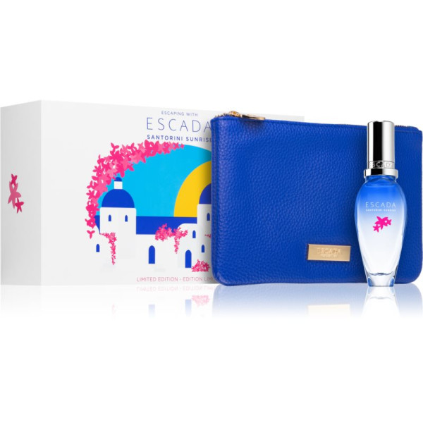 Escada Santorini Sunrise Gift Set dāvanu komplekts (EDT, 30 ml + kosmētikas līdzeklis)