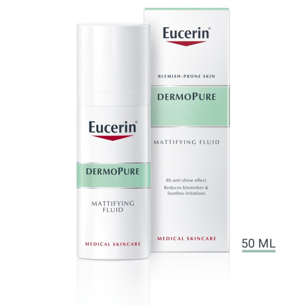 Eucerin DermoPure matējošais šķidrums, kas nodrošina matēšanas efektu, 50 ml