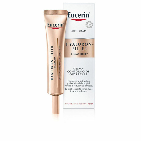 Eucerin Hyaluron-Filler + Elasticity Eye Contour acu krēms SPF 15, 15 ml