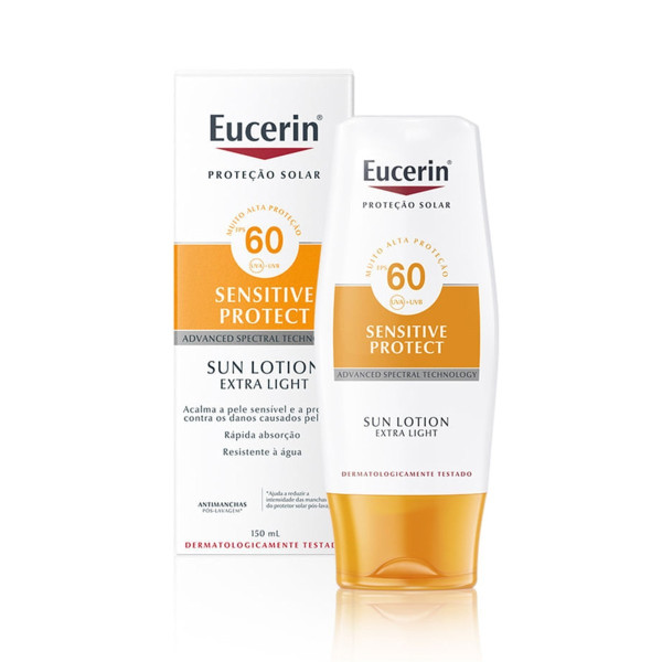 Eucerin Sensitive Protect Sun Lotion Extra Light SPF 50+ ķermeņa losjons no saules, 150 ml