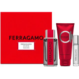 Ferragamo Ferragamo Red Leather komplekts vīriešiem (EDP, 100 ml + šampūns un dušas želeja, 100 ml + EDP, 10 ml)