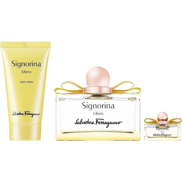 Ferragamo Signorina Libera komplekts sievietēm (EDP, 100 ml + ķermeņa losjons, 50 ml + EDP, 5 ml)