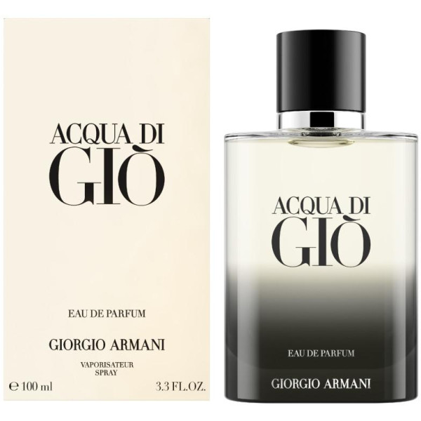 Giorgio Armani Acqua di Gio Pour Homme EDP parfimērijas ūdens vīriešiem, 100 ml Refillable