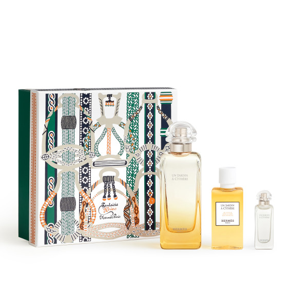 Hermes Un Jardin a Cythere komplekts Unisex (EDT, 100 ml + EDT, 7,5 ml + dušas želeja, 40 ml)