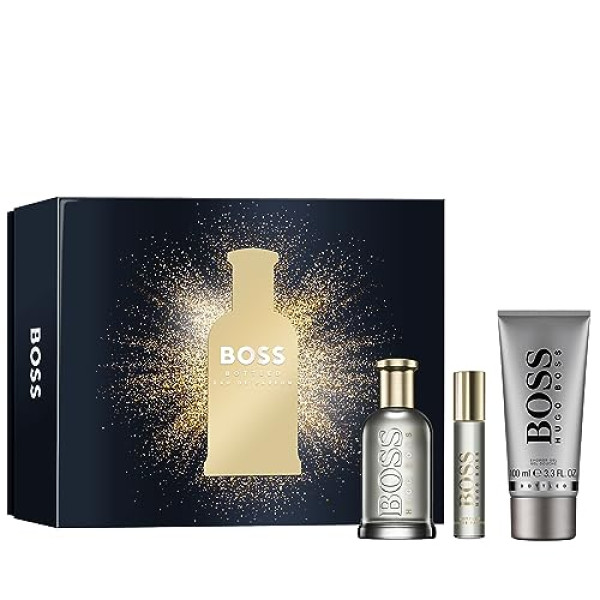 Hugo Boss BOSS Bottled komplekts vīriešiem (EDP, 100 ml + EDP miniatūra, 10 ml + dušas želeja, 100 ml)