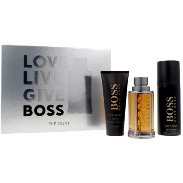  Hugo Boss BOSS The Scent komplekts vīriešiem (EDT, 100 ml + dušas želeja, 100 ml + dezodorants, 150 ml)