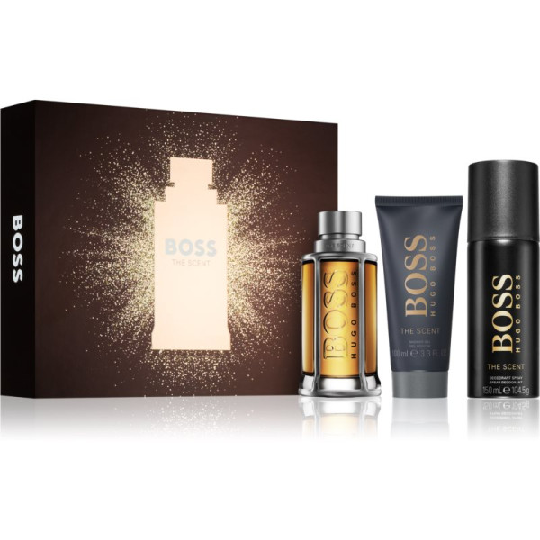 Hugo Boss BOSS The Scent komplekts vīriešiem (EDT, 100 ml + dušas želeja, 100 ml + dezodorants, 150 ml)