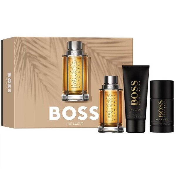 Hugo Boss BOSS The Scent komplekts vīriešiem (EDT, 100 ml + dušas želeja, 100 ml + dezodorants, 75 ml)