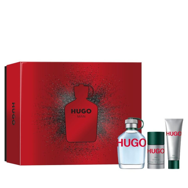 Hugo Boss HUGO Man komplekts vīriešiem (EDT, 125 ml + dezodorants, 75 ml + dušas želeja, 50 ml)