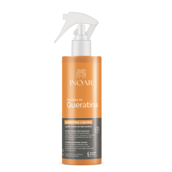 INOAR Queratina Liquid Keratin Recharge šķidrais keratīna aerosols, 200 ml