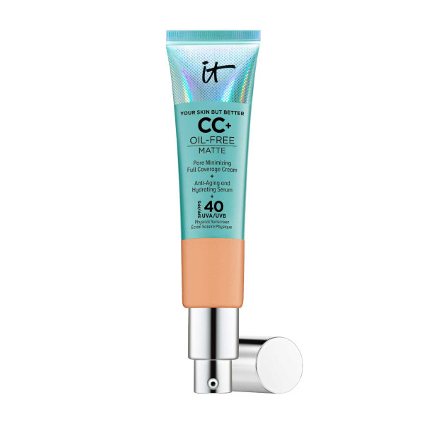 It Cosmetics CC+ Oil Free Matte Cream SPF 40 matēts CC krēms, tonis: Neutral Tan, 32 ml