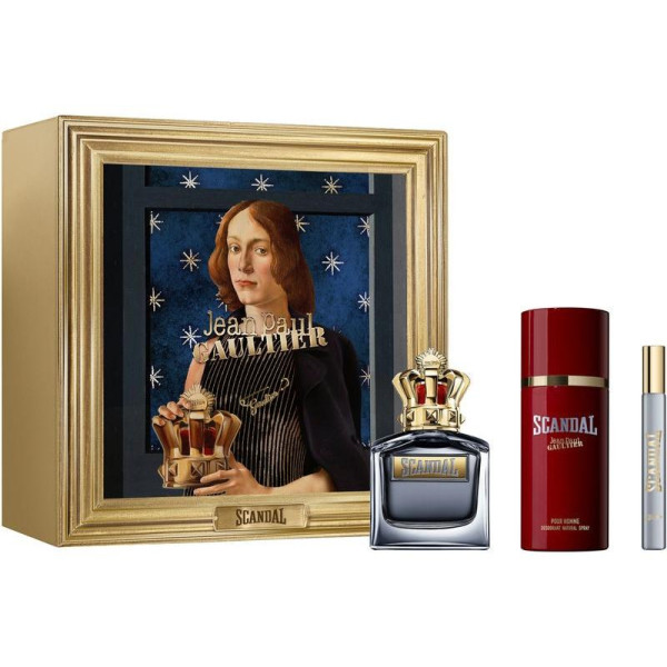 Jean Paul Gaultier Scandal Pour Homme komplekts vīriešiem (EDT, 100 ml + dezodorants, 150 ml + EDT, 10 ml)