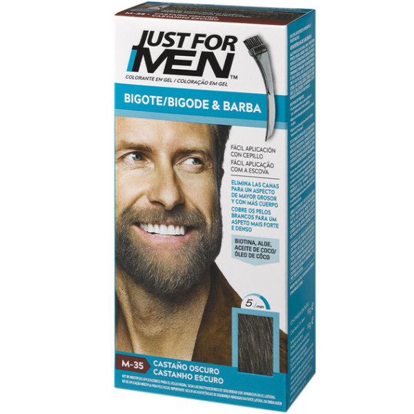  Just For Men ūsu un bārdas krāsa ūsām un bārdai, tonis: M-35 Dark Brown, 28,4 g