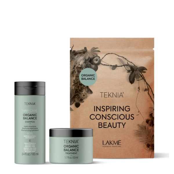 Lakme Teknia Travel Pack Organic Balance matu kopšanas komplekts