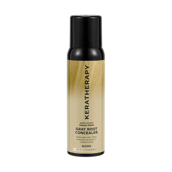 Keratherapy Perfect Match Grey Root korektors aerosols ar krāsu, toni: Blonde, 118 ml