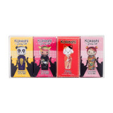 Kokeshi by Jeremy Scott Miniatures EDT unisex komplekts (Bambu EDT, 5 ml + Cherry EDT, 5 ml + Neko EDT, 5 ml + Litchee EDT, 5 ml)