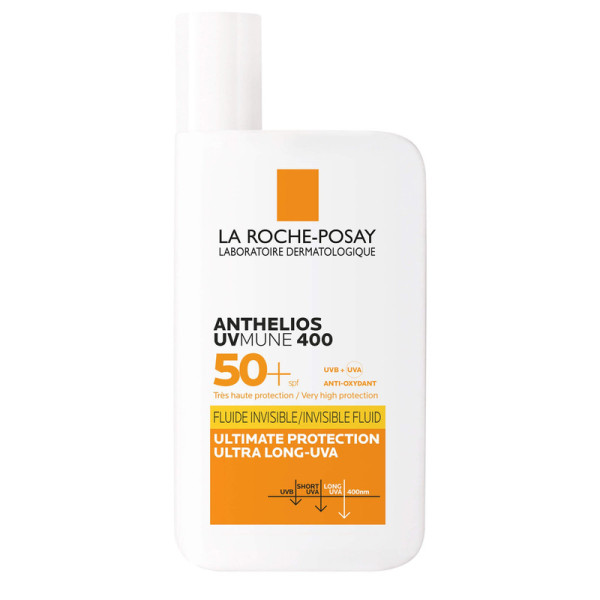 La Roche-Posay Anthelios UVMUNE 400 Invisible Fluid SPF 50+ sauļošanās līdzeklis jutīgai ādai, 50 ml