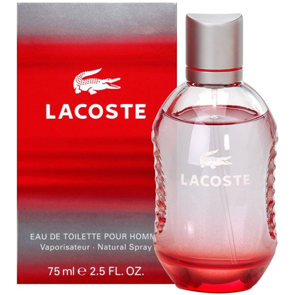 Lacoste Red EDT tualetes ūdens ūdens vīriešiem, 75 ml