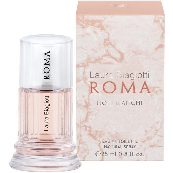 Laura Biagiotti Roma Fiori Bianchi EDT tualetes ūdens ūdens sievietēm, 25 ml