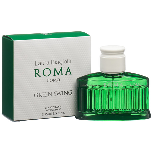 Laura Biagiotti Roma Uomo Green Swing EDT tualetes ūdens vīriešiem, 125 ml