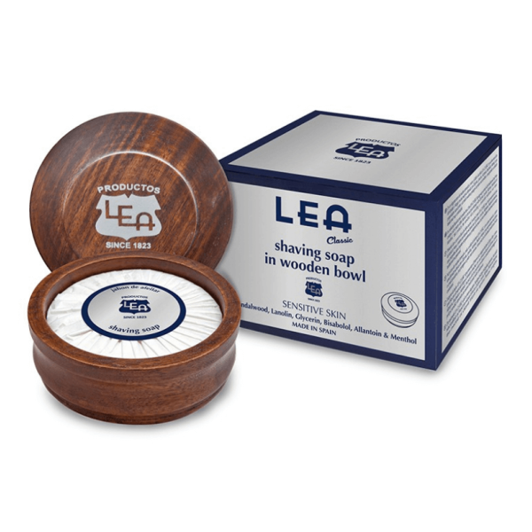 Lea Classic Shaving Soap In Wood Jar skūšanās ziepes koka burciņā, 100g