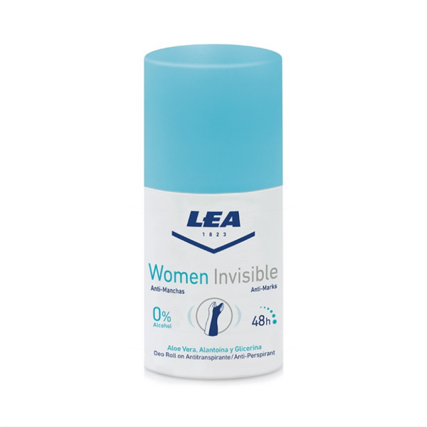 Lea Women Invisible Aloe Vera Dezodorants Roll-On Roll-On dezodorants sievietēm, 50 ml