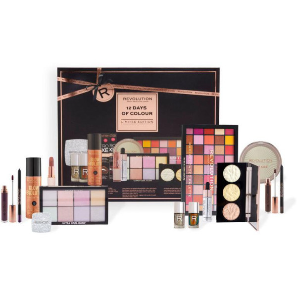 MakeUp Revolution Advent Calendar Limited Edition 12 Days Of Color kosmētikas adventes kalendārs