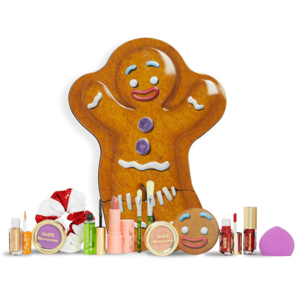 Makeup Revolution London Shrek Gingy 12 Days Advent Calendar kosmētikas adventes kalendārs