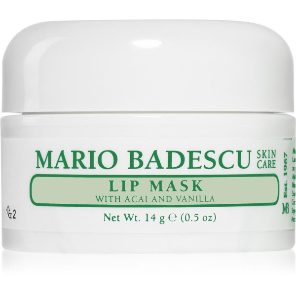 Mario Badescu lūpu maska ar Acai & Vanilla lūpu masku, 14 g