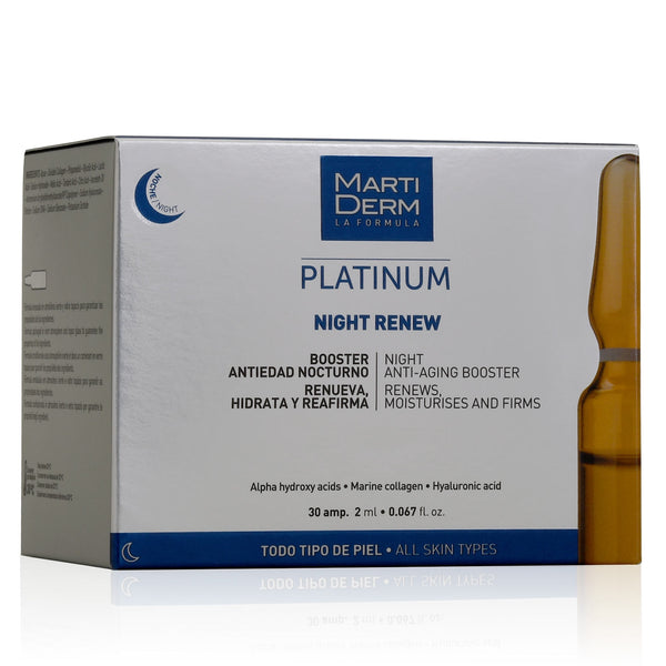 Martiderm Platinum Night Renew Ampoules atjaunojošas nakts sejas ampulas, 30 gab. x 2 ml 