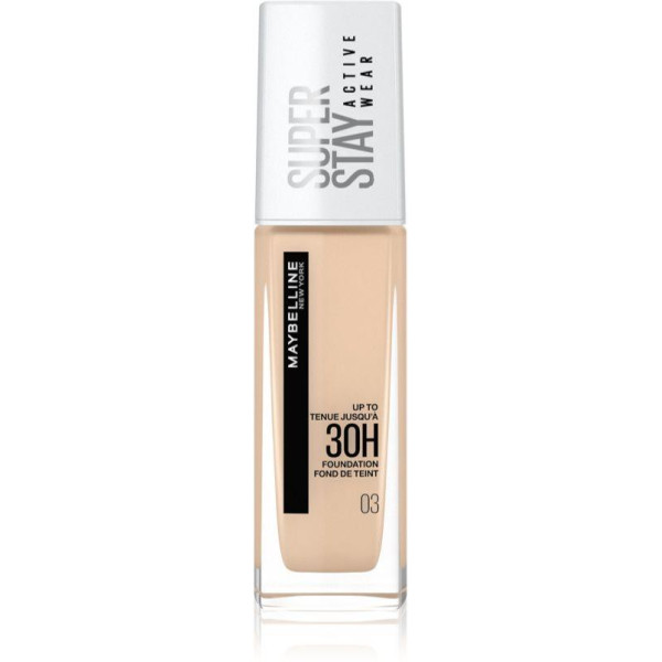 Maybelline New York SuperStay Active Wear 30H tonālais krēms: 03 True Ivory 30 ml