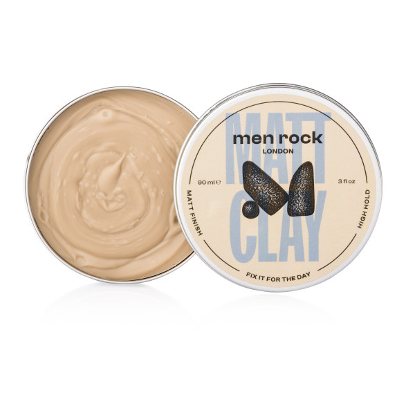 Men Rock Matt Clay Matēts matu modelēšanas māls, 30 ml