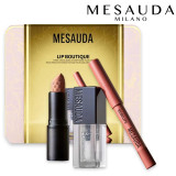 Mesauda Kit Lip Boutique šventinis lūpų makiažo rinkinys (lūpų dažai, 3 g + lūpų pieštukas, 0,8 g + lūpų blizgis, 2 ml)