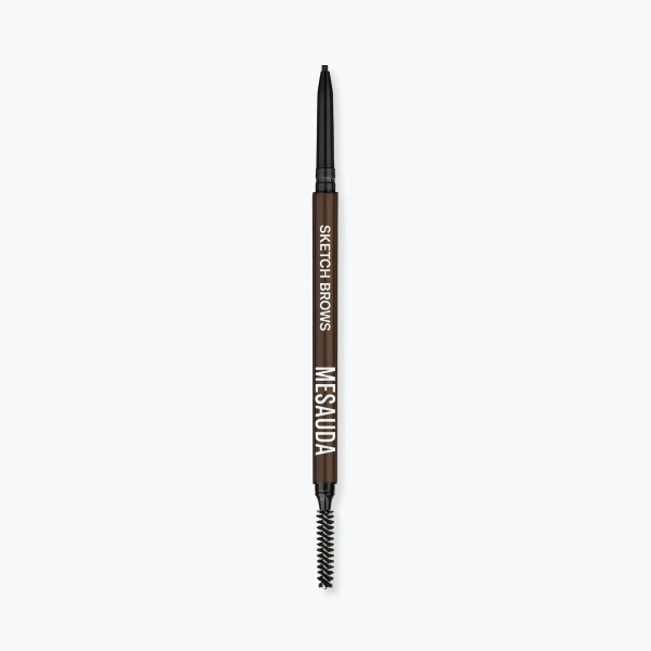 Mesauda Sketch Brows Automatic Eyebrow Pencil izgriežams ūdensizturīgs uzacu zīmulis, tonis: 104 Dark, 0,09 g