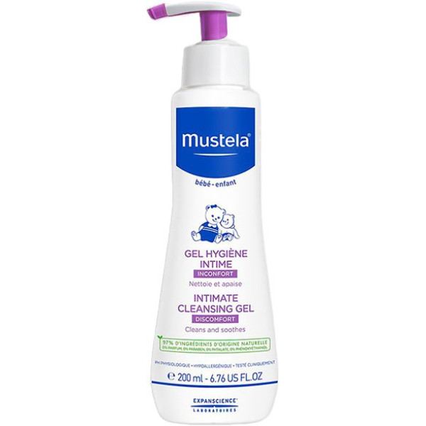 Mustela Baby Intimate Cleansing Gel intīmās higiēnas tīrīšanas līdzeklis bērniem, 200 ml