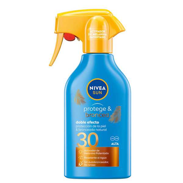 NIVEA Sun Protection & Bronzing Solar Spray SPF 30 aizsargājošs aerosols no saules, 270 ml