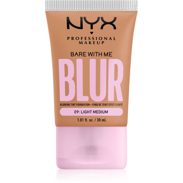 NYX Professional Makeup Bare With Me Blur Tint tonālais krēms, tonis: 09 Light Medium, 30 ml